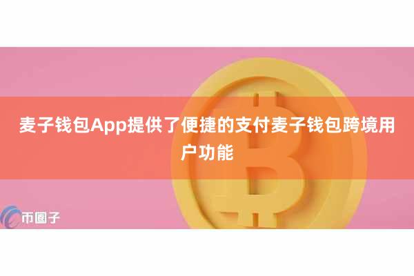 麦子钱包App提供了便捷的支付麦子钱包跨境用户功能