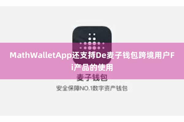 MathWalletApp还支持De麦子钱包跨境用户Fi产品的使用