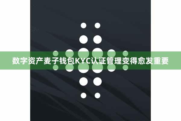 数字资产麦子钱包KYC认证管理变得愈发重要
