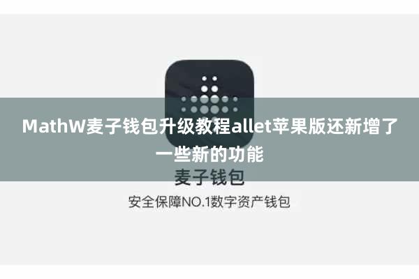 MathW麦子钱包升级教程allet苹果版还新增了一些新的功能