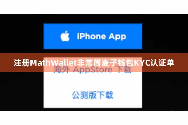 注册MathWallet非常简麦子钱包KYC认证单